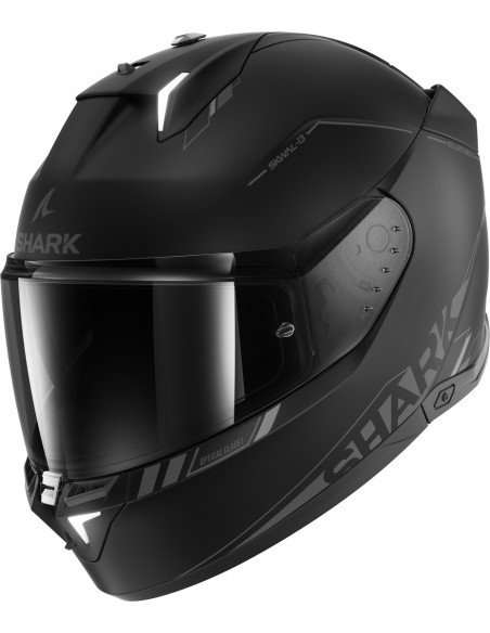 Casco Shark Skwal i3 Blank SP Mate | Negro-antracita-negro