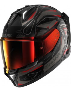 Casco Shark Skwal i3 Linik | Negro-antracita-rojo
