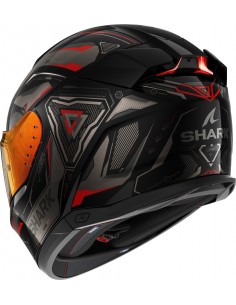 Casco Shark Skwal i3 Linik | Negro-antracita-rojo 2