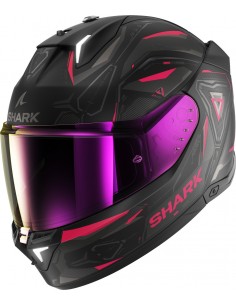 Casco Shark Skwal i3 Linik Mate Mujer | Negro-violeta-antracita