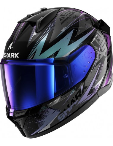 Casco Shark D-Skwal 3 Blast-R | Negro-verde-brillo