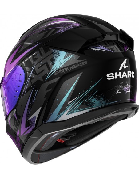 Casco Shark D-Skwal 3 Blast-R | Negro-verde-brillo