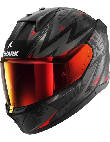 Casco Shark D-Skwal 3 Blast-R Mate | Negro-antracita-rojo