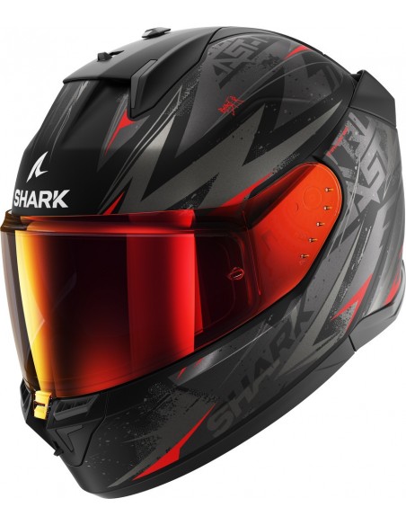 Casco Shark D-Skwal 3 Blast-R Mate | Negro-antracita-rojo