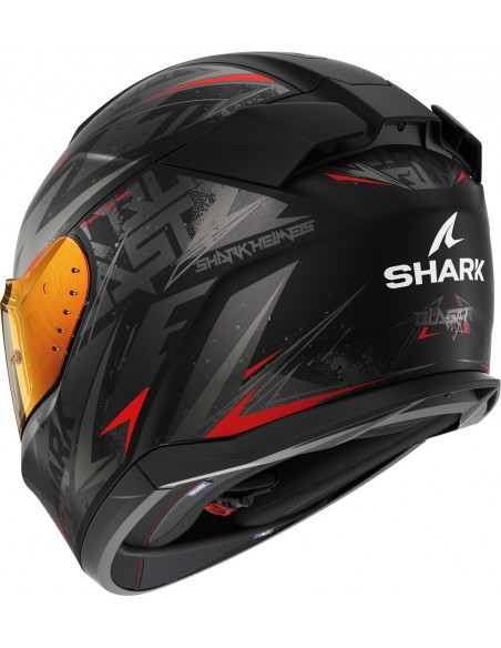 Casco Shark D-Skwal 3 Blast-R Mate | Negro-antracita-rojo