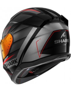 Casco Shark D-Skwal 3 Sizler | Negro-antracita-rojo 2