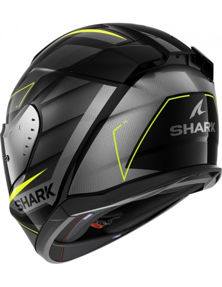 Casco Shark D-Skwal 3 Sizler | Negro-antracita-amarillo
