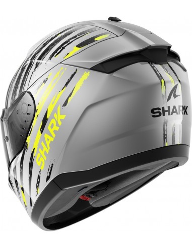 Casco Shark Ridill 2 Assya | Silver Anthracite Yellow