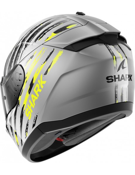 Casco Shark Ridill 2 Assya | Silver Anthracite Yellow