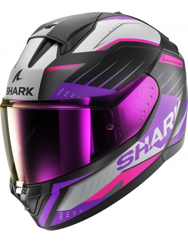 Casco Shark Ridill 2 Bersek Mate Mujer | Black Violet Violet