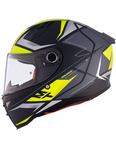 Casco MT Revenge 2 S Hatax B2 | Negro y gris