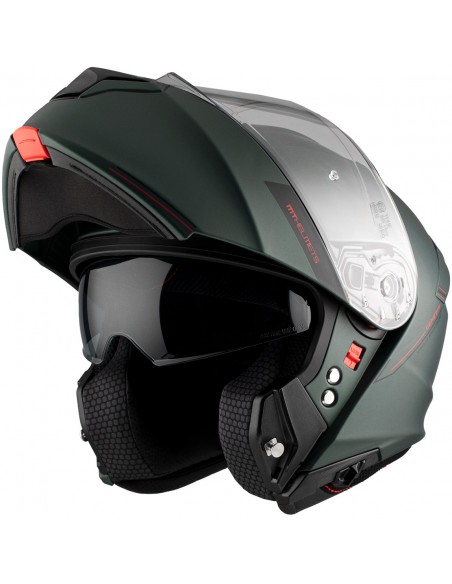 Casco MT Genesis SV Solido A6 | Mate-Verde