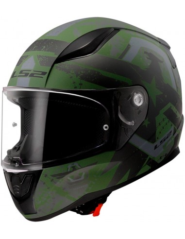 Casco LS2 FF353 Rapid II Thunder Birds | Mate-Verde militar