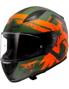 Casco LS2 FF353 Rapid II Thunder Birds | Mate-Naranja