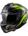 Casco LS2 FF808 Stream II Fury | Negro y amarillo fluor