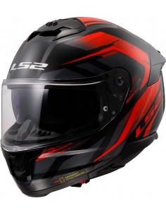 Casco LS2 FF808 Stream II Fury | Negro y rojo
