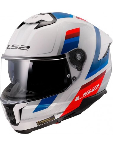 Casco LS2 FF808 Stream II Vintage | Blanco-azul-rojo