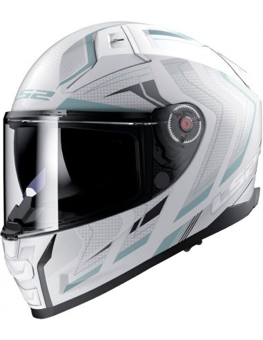 Casco LS2 FF811 Vector II Alizer | Mate-Blanco y plata