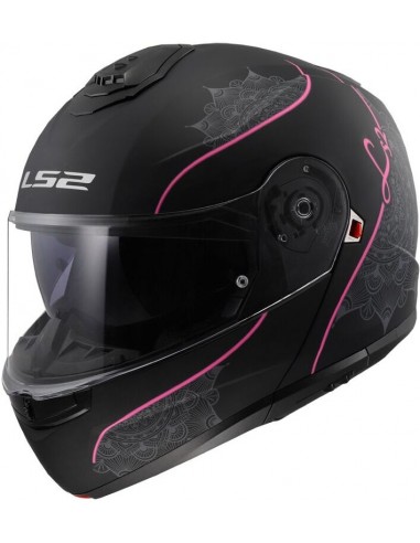 Casco LS2 FF908 Strobe II Lux | Mate-Negro y rosa