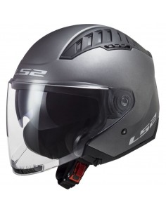 Casco LS2 OF600 Copter II Sólido | Mate-Titanio