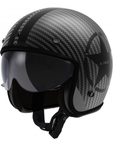Casco LS2 OF601 Bob II C Star | Carbono mate