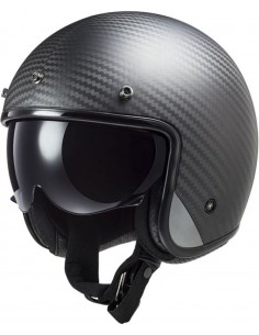 Casco LS2 OF601 Bob II C Sólido | Carbono mate