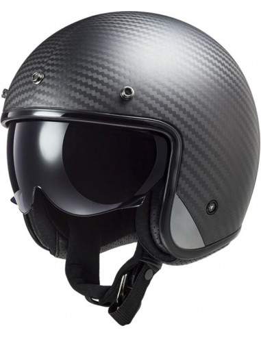 Casco LS2 OF601 Bob II C Sólido | Carbono mate
