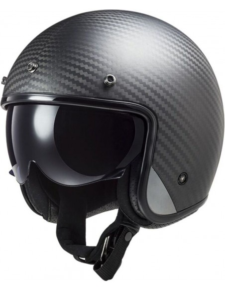 Casco LS2 OF601 Bob II C Sólido | Carbono mate