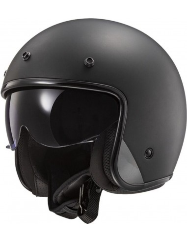 Casco LS2 OF601 Bob II Sólido | Mate-Negro
