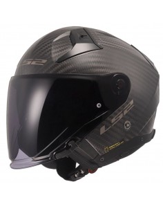 Casco LS2 OF603 Infinity II C Sólido | Carbono brillo