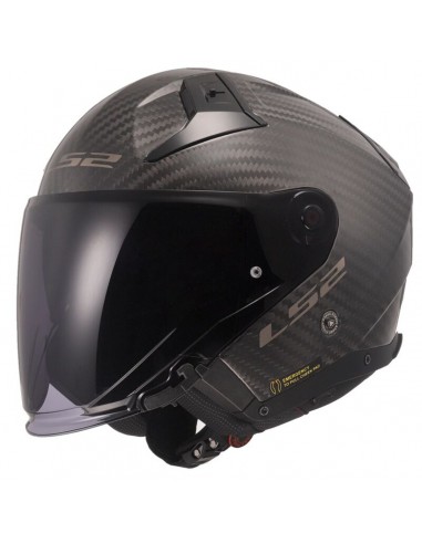 Casco LS2 OF603 Infinity II C Sólido | Carbono brillo