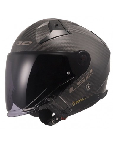 Casco LS2 OF603 Infinity II C Sólido | Carbono brillo