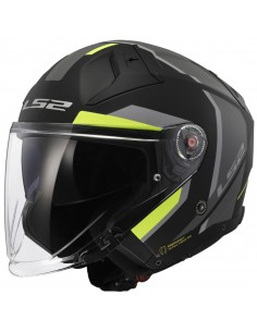 Casco LS2 OF603 Infinity II Focus | Mate-Negro y amarillo fluor