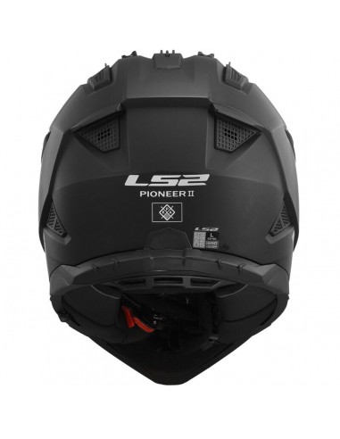 Casco LS2 MX702 Pioneer II Sólido | Mate-Negro
