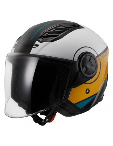 Casco LS2 OF616 Airflow II Cover | Mate-Blanco y rojo