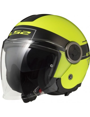 Casco LS2 OF620 Classy Classic | Negro y amarillo fluor