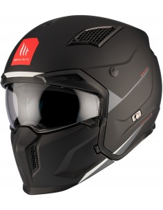 Capacete MT Streetfighter SV S Solid - Preto fosco