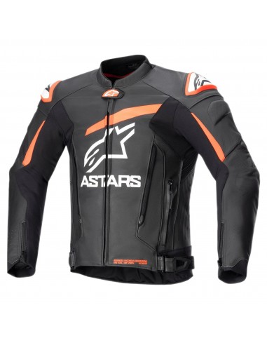 Chaqueta Alpinestars GP Plus V4 | Negro-rojo fluor-blanco