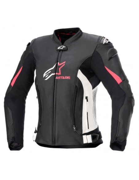 Chaqueta Alpinestars Stella GP Plus V4 | Negro-blanco-rosa