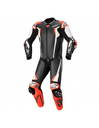 Mono Alpinestars Profesional Racing Absolute V2 | Negro-blanco-rojo fluor