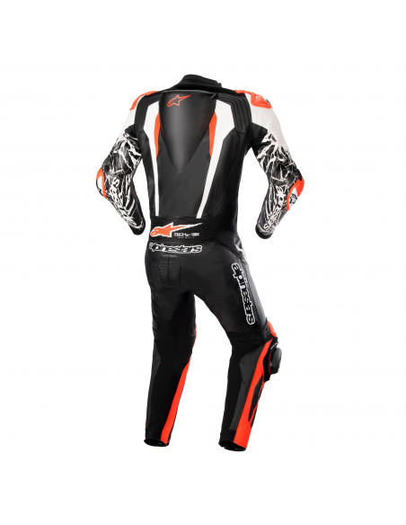 Mono Alpinestars Profesional Racing Absolute V2 | Negro-blanco-rojo fluor