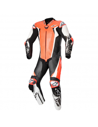 Mono Alpinestars Profesional Racing Absolute V2 | Negro-blanco-rojo fluor