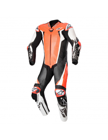 Mono Alpinestars Profesional Racing Absolute V2 | Rojo fluor-blanco-negro