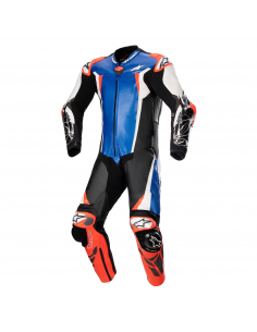 Mono Alpinestars Profesional Racing Absolute V2 | Azul-negro-blanco-rojo fluor