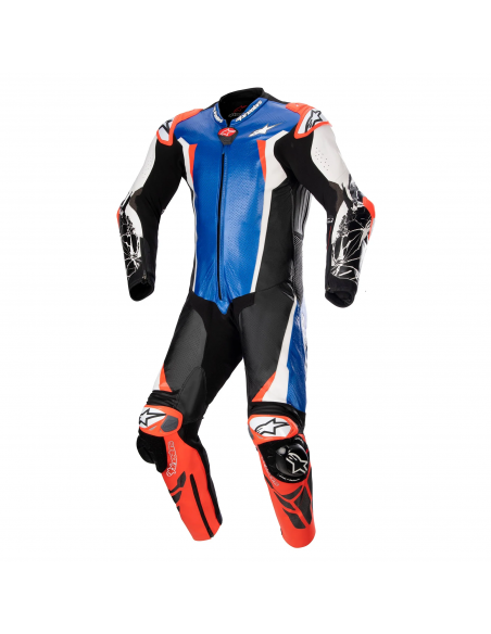 Mono Alpinestars Profesional Racing Absolute V2 | Azul-negro-blanco-rojo fluor