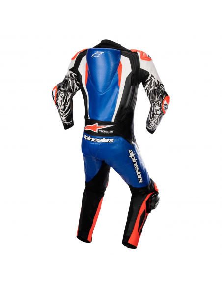 Mono Alpinestars Profesional Racing Absolute V2 | Azul-negro-blanco-rojo fluor