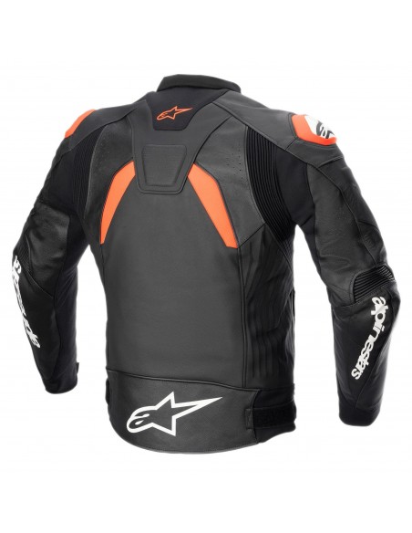 Chaqueta Alpinestars GP Plus V4 | Negro-rojo fluor-blanco