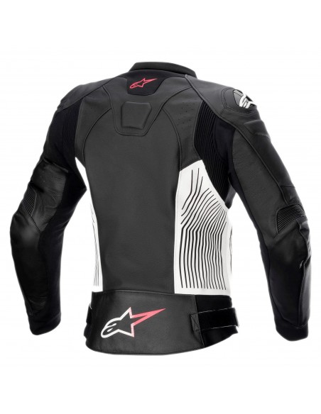 Chaqueta Alpinestars Stella GP Plus V4 | Negro-blanco-rosa