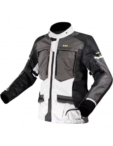 Chaqueta LS2 Norway | Negro-gris-amarillo
