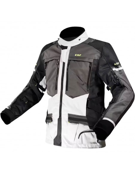 Chaqueta LS2 Norway | Negro-gris-amarillo